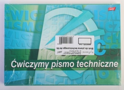 BLOK ĆWICZYMY PISMO TECHNICZNE A4 6 KARTEK U-PAP MAJEWSKI 022501 ST.MAJEWSKI-ZESZYTY